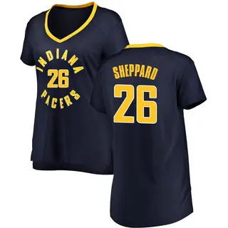 Indiana Pacers Women's Ben Sheppard Navy Fast Break Jersey - Icon Edition