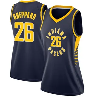 Indiana Pacers Women's Ben Sheppard Navy Swingman Jersey - Icon Edition