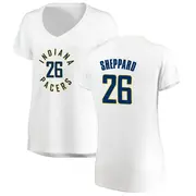 Indiana Pacers Women's Ben Sheppard White Fast Break Jersey - Association Edition