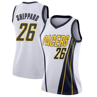 Indiana Pacers Women's Ben Sheppard White Swingman 2018/19 Jersey - Earned Edition