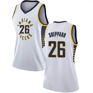 Indiana Pacers Women's Ben Sheppard White Swingman Jersey - Association Edition