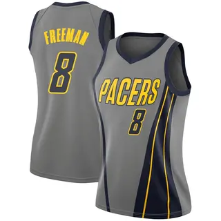 Indiana Pacers Women's Enrique Freeman Gray Swingman 2018/19 Jersey - City Edition