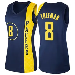 Indiana Pacers Women's Enrique Freeman Navy Blue Swingman Jersey - City Edition