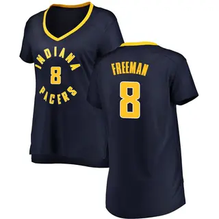 Indiana Pacers Women's Enrique Freeman Navy Fast Break Jersey - Icon Edition