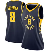 Indiana Pacers Women's Enrique Freeman Navy Swingman Jersey - Icon Edition