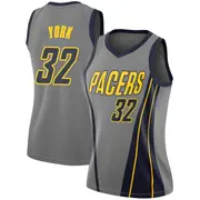 Indiana Pacers Women's Gabe York Gray Swingman 2018/19 Jersey - City Edition