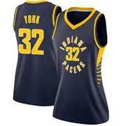 Indiana Pacers Women's Gabe York Navy Swingman Jersey - Icon Edition