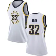 Indiana Pacers Women's Gabe York White Swingman Jersey - Association Edition