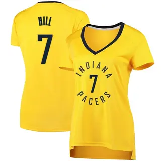 Indiana Pacers Women's George Hill Gold Fast Break Jersey - Statement Edition