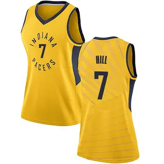 Indiana Pacers Women's George Hill Gold Swingman Jersey - Statement Edition