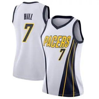 Indiana Pacers Women's George Hill White Swingman 2018/19 Jersey - Earned Edition