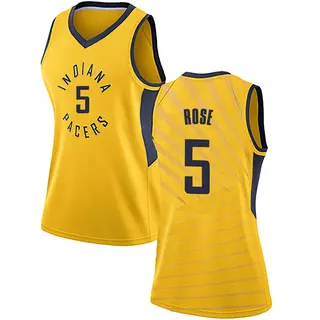 Indiana Pacers Women's Jalen Rose Gold Swingman Jersey - Statement Edition