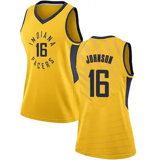 Indiana Pacers Women's James Johnson Gold Swingman Jersey - Statement Edition