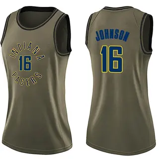 Indiana Pacers Women's James Johnson Green Swingman Salute to Service Jersey