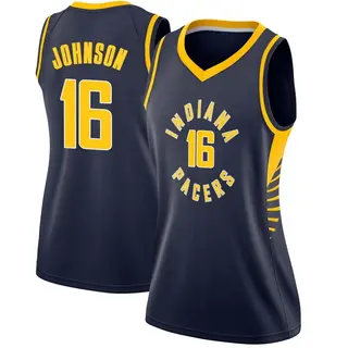 Indiana Pacers Women's James Johnson Navy Swingman Jersey - Icon Edition