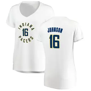 Indiana Pacers Women's James Johnson White Fast Break Jersey - Association Edition