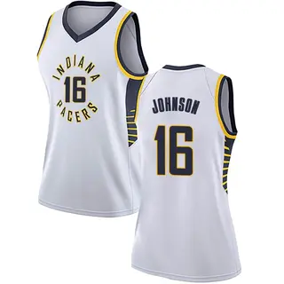 Indiana Pacers Women's James Johnson White Swingman Jersey - Association Edition