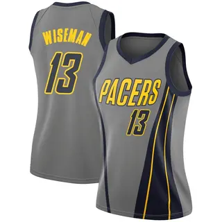 Indiana Pacers Women's James Wiseman Gray Swingman 2018/19 Jersey - City Edition