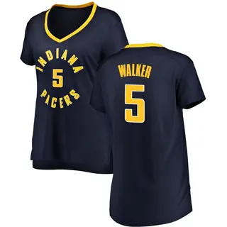 Indiana Pacers Women's Jarace Walker Navy Fast Break Jersey - Icon Edition