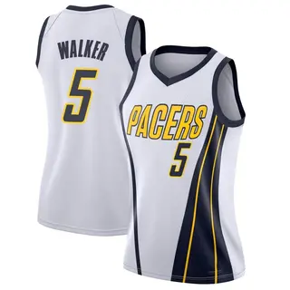 Indiana Pacers Women's Jarace Walker White Swingman 2018/19 Jersey - Earned Edition