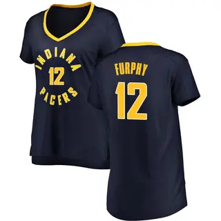 Indiana Pacers Women's Johnny Furphy Navy Fast Break Jersey - Icon Edition