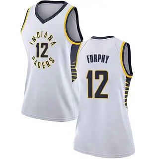 Indiana Pacers Women's Johnny Furphy White Swingman Jersey - Association Edition