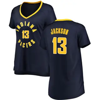 Indiana Pacers Women's Mark Jackson Navy Fast Break Jersey - Icon Edition