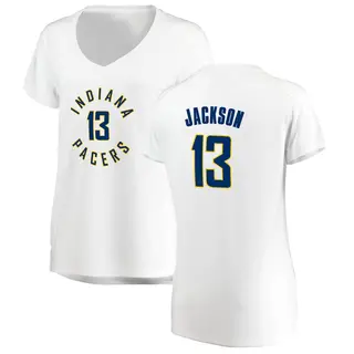 Indiana Pacers Women's Mark Jackson White Fast Break Jersey - Association Edition