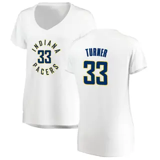 Indiana Pacers Women's Myles Turner White Fast Break Jersey - Association Edition