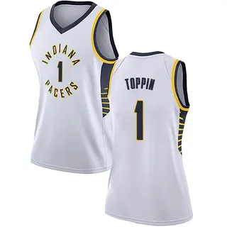 Indiana Pacers Women's Obi Toppin White Swingman Jersey - Association Edition