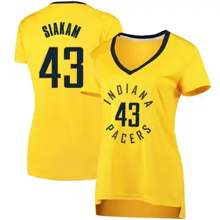 Indiana Pacers Women's Pascal Siakam Gold Fast Break Jersey - Statement Edition