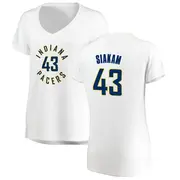 Indiana Pacers Women's Pascal Siakam White Fast Break Jersey - Association Edition