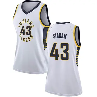 Indiana Pacers Women's Pascal Siakam White Swingman Jersey - Association Edition