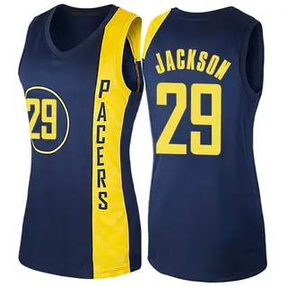 Indiana Pacers Women's Quenton Jackson Navy Blue Swingman Jersey - City Edition