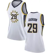 Indiana Pacers Women's Quenton Jackson White Swingman Jersey - Association Edition