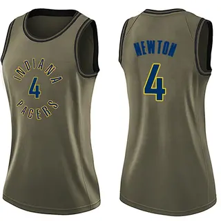 Indiana Pacers Women's Tristen Newton Green Swingman Salute to Service Jersey