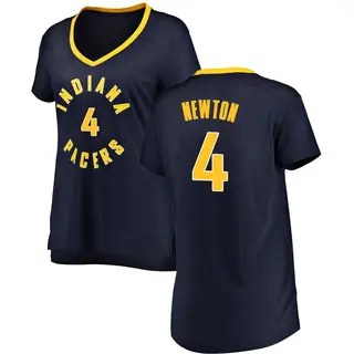 Indiana Pacers Women's Tristen Newton Navy Fast Break Jersey - Icon Edition