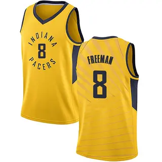 Indiana Pacers Youth Enrique Freeman Gold Swingman Jersey - Statement Edition