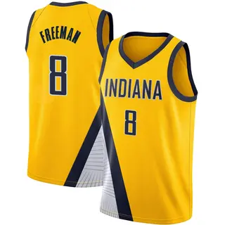 Indiana Pacers Youth Enrique Freeman Yellow Swingman 2019/20 Jersey - Statement Edition