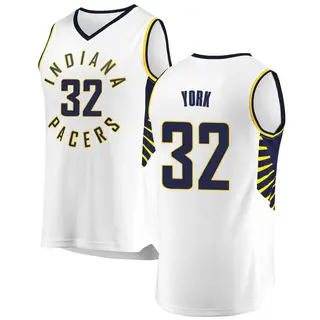 Indiana Pacers Youth Gabe York White Fast Break Jersey - Association Edition