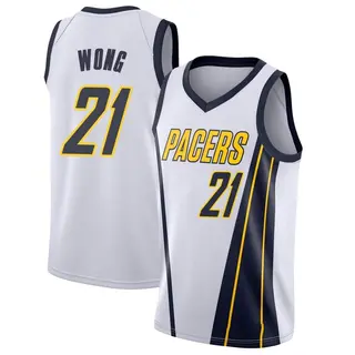 Indiana Pacers Youth Isaiah Wong White Swingman 2018/19 Jersey - Earned Edition