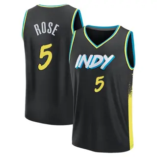 Indiana Pacers Youth Jalen Rose Black Fast Break 2023/24 City Edition Jersey