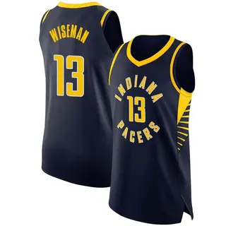 Indiana Pacers Youth James Wiseman Navy Authentic Jersey - Icon Edition