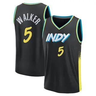 Indiana Pacers Youth Jarace Walker Black Fast Break 2023/24 City Edition Jersey