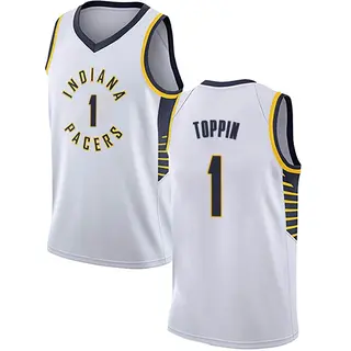 Indiana Pacers Youth Obi Toppin White Swingman Jersey - Association Edition